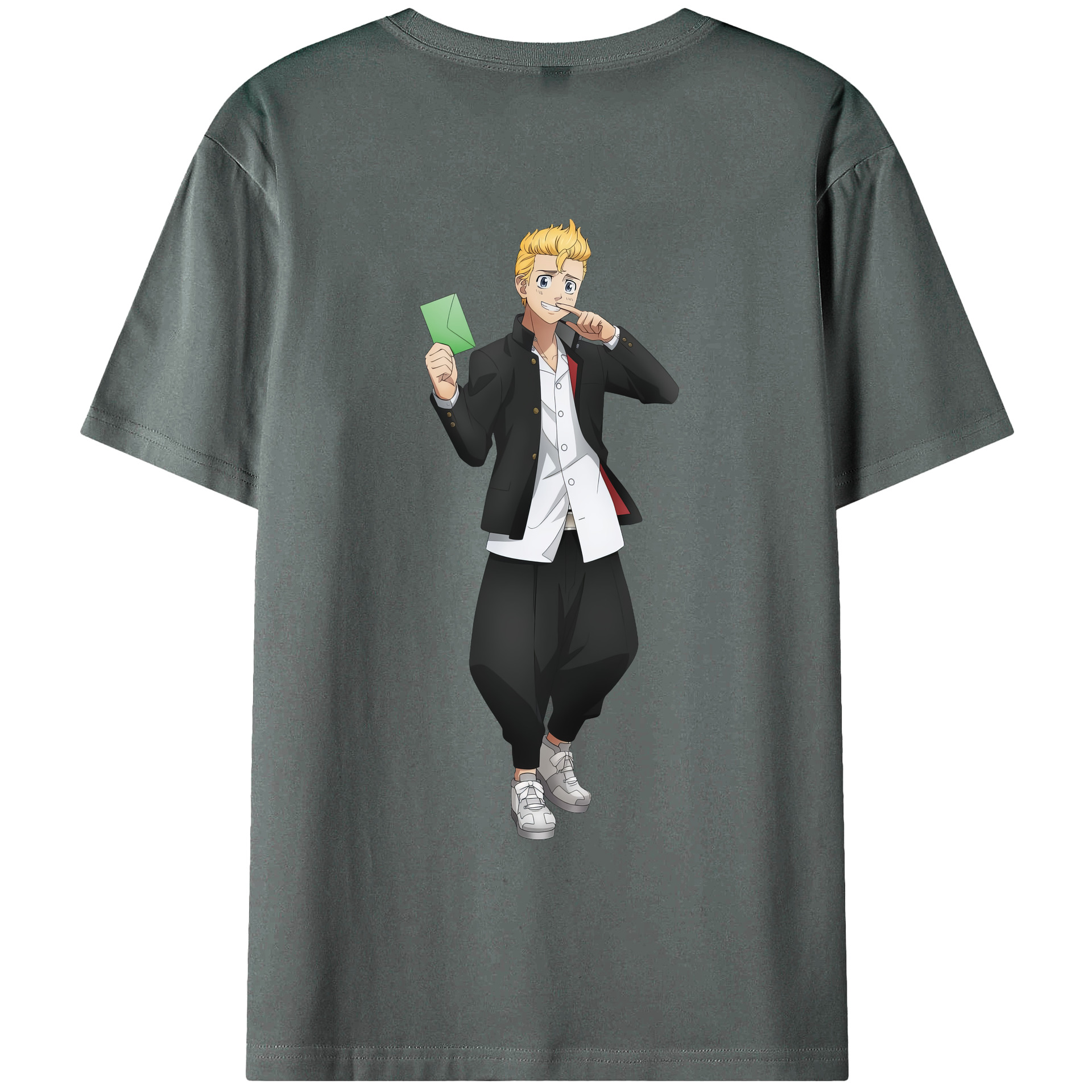 （画像用） 東京リベンジャーズ Tokyo Revengers 綿100％ メンズ半袖Tシャツ（バックプリント） 通気性